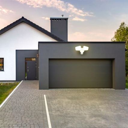 LED Екстериорен прожектор със сензор LED/24W/230V 3000/4000/6000K IP54 бял