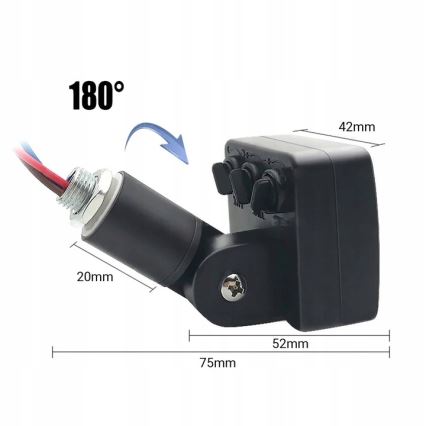 LED Екстериорен прожектор със сензор LED/50W/230V 4000K IP65 черен