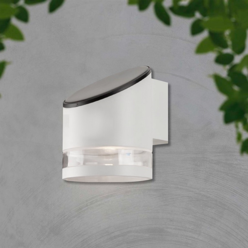 LED Екстериорен соларен аплик LED/1W/3,7V 3000K IP54 бял