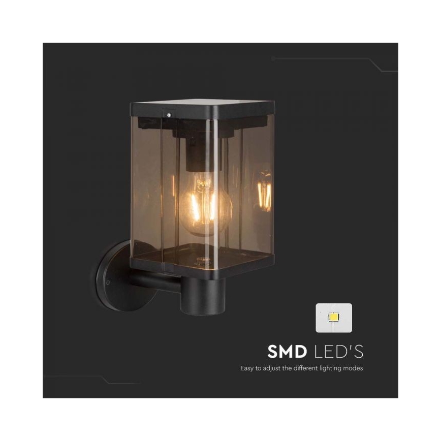 LED Екстериорен соларен аплик със сензор LED/2,5W/3,7V 3000K IP54