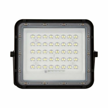 LED Екстериорен димируема соларен прожектор LED/10W/3,2V IP65 4000K 6000 mAh черен + дистанционно управление