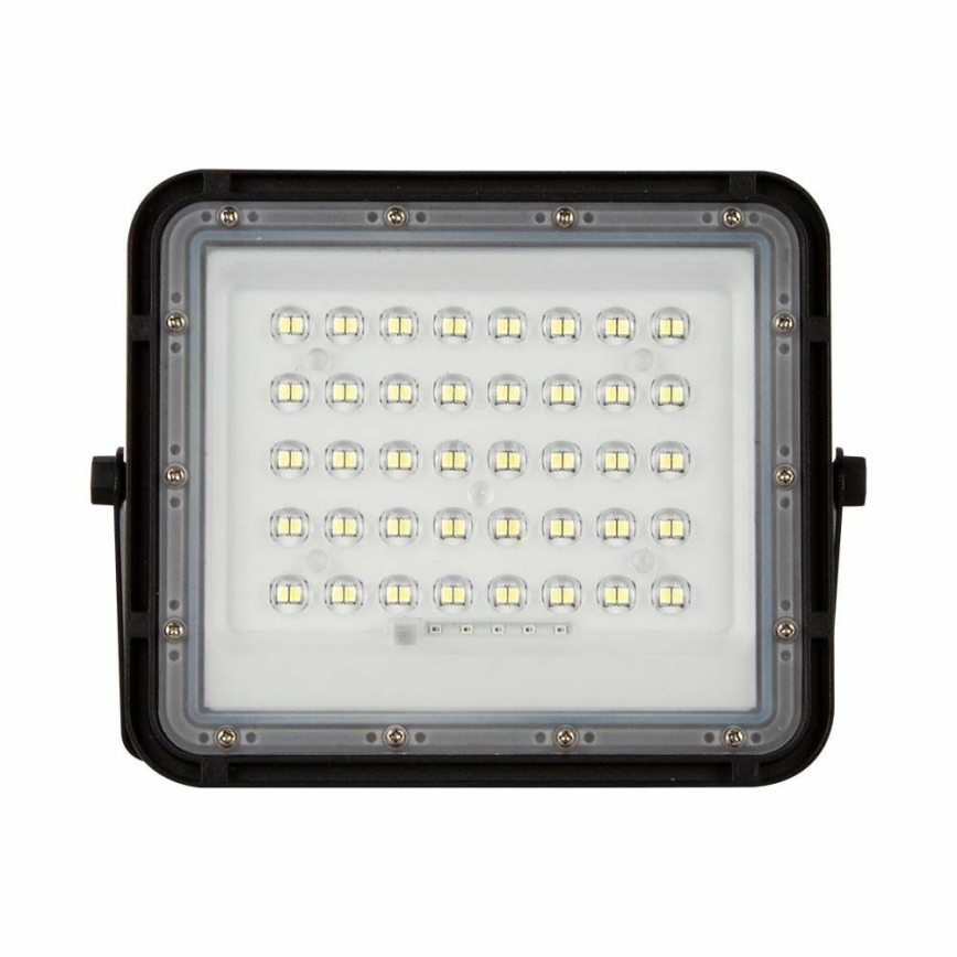 LED Екстериорен димируема соларен прожектор LED/10W/3,2V IP65 4000K 6000 mAh черен + дистанционно управление