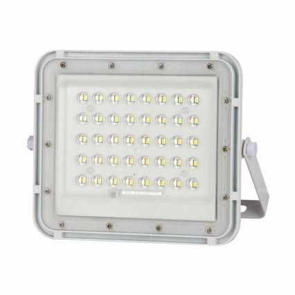 LED Екстериорен димируема соларен прожектор LED/10W/3,2V IP65 6400K 6000 mAh бял + дистанционно управление