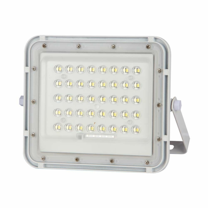 LED Екстериорен димируема соларен прожектор LED/10W/3,2V IP65 6400K 6000 mAh бял + дистанционно управление