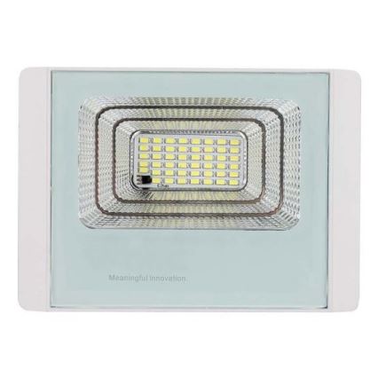 LED Екстериорен соларен прожектор LED/12W/3,2V IP65 6400K + дистанционно управление