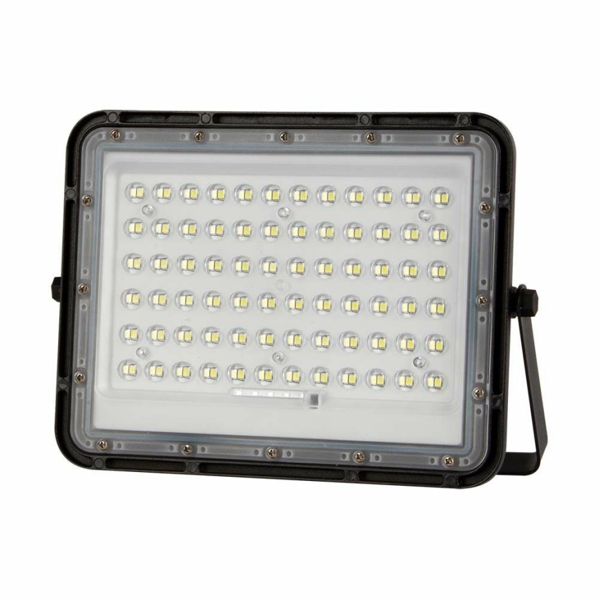 LED Екстериорен димируема соларен прожектор LED/15W/3,2V IP65 4000K 12000 mAh черен + дистанционно управление