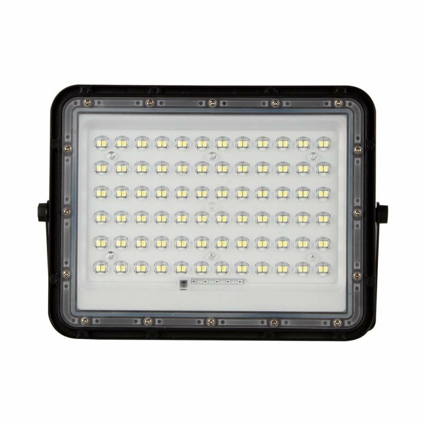 LED Екстериорен димируема соларен прожектор LED/15W/3,2V IP65 4000K 12000 mAh черен + дистанционно управление