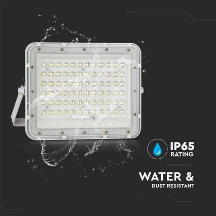 LED Екстериорен димируема соларен прожектор LED/15W/3,2V IP65 6400K бял + дистанционно управление