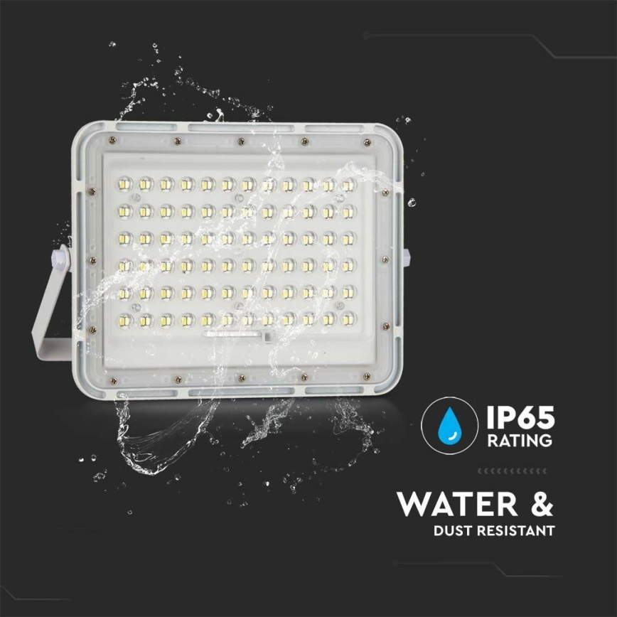 LED Екстериорен димируема соларен прожектор LED/15W/3,2V IP65 6400K бял + дистанционно управление