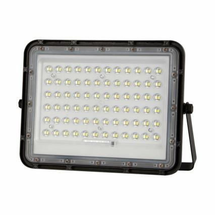 LED Екстериорен димируема соларен прожектор LED/15W/3,2V IP65 6400K 12000 mAh черен + дистанционно управление