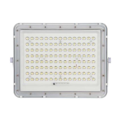 LED Екстериорен соларен прожектор LED/20W/3,2V 4000K бял IP65 + дистанционно управление