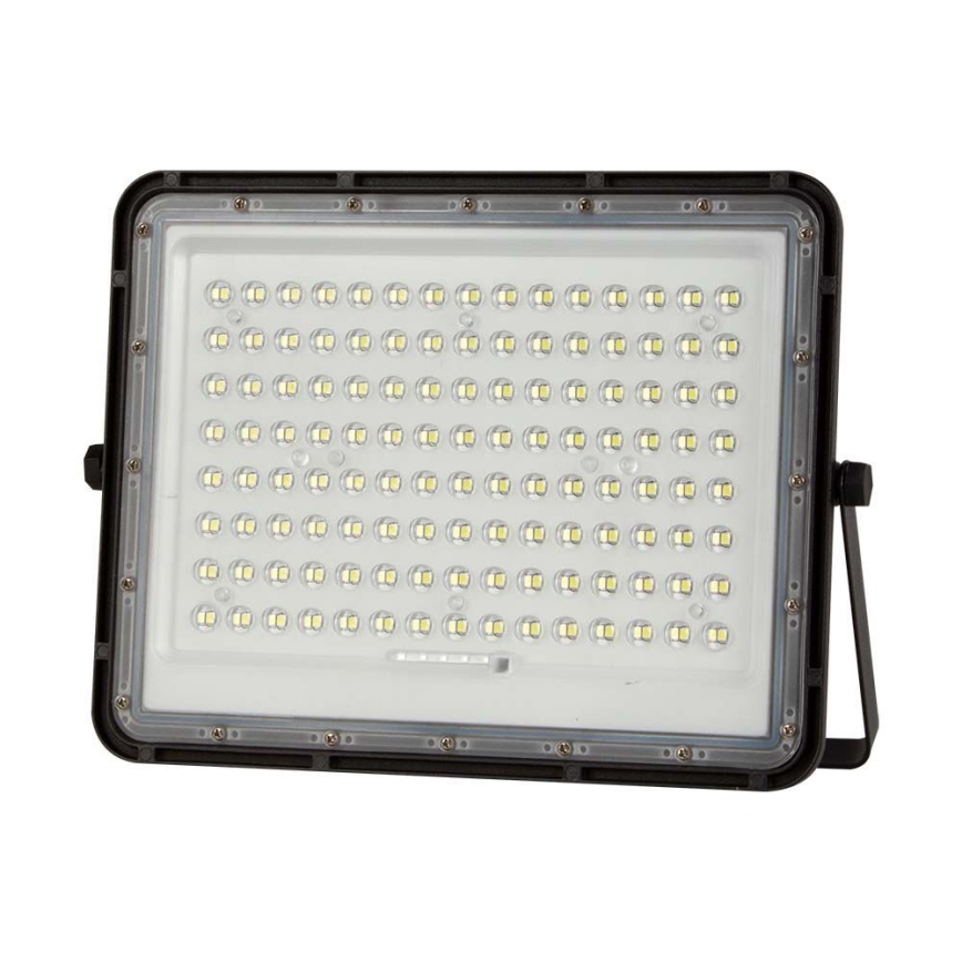 LED Екстериорен соларен прожектор LED/200W/3,2V 4000K черен IP65 16000 mAh + дистанционно управление