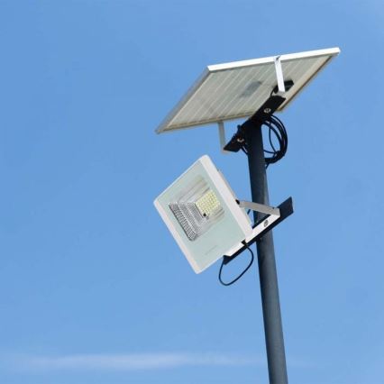 LED Екстериорен соларен прожектор LED/20W/3,2V IP65 4000K 20000 mAh + дистанционно управление