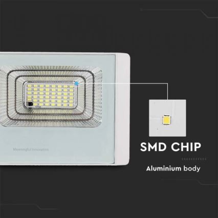 LED Екстериорен соларен прожектор LED/20W/3,2V IP65 4000K 20000 mAh + дистанционно управление