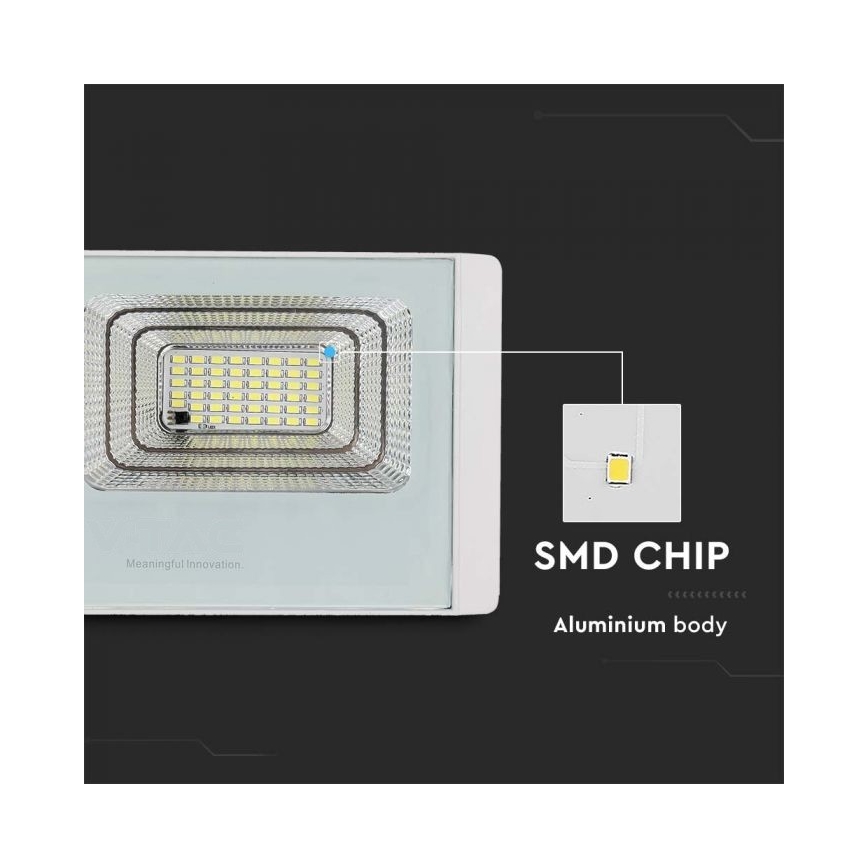 LED Екстериорен соларен прожектор LED/20W/3,2V IP65 4000K 20000 mAh + дистанционно управление