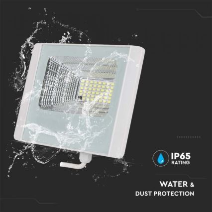 LED Екстериорен соларен прожектор LED/20W/3,2V IP65 4000K 20000 mAh + дистанционно управление
