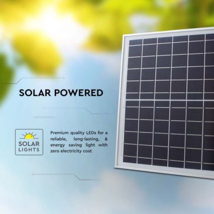 LED Екстериорен соларен прожектор LED/20W/3,2V IP65 4000K 20000 mAh + дистанционно управление
