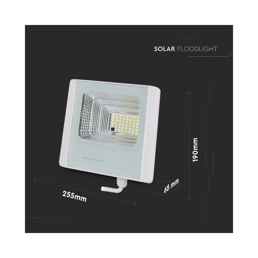 LED Екстериорен соларен прожектор LED/20W/3,2V IP65 4000K 20000 mAh + дистанционно управление