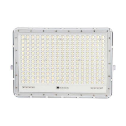 LED Екстериорен соларен прожектор LED/30W/3,2V 4000K бял IP65 + дистанционно управление