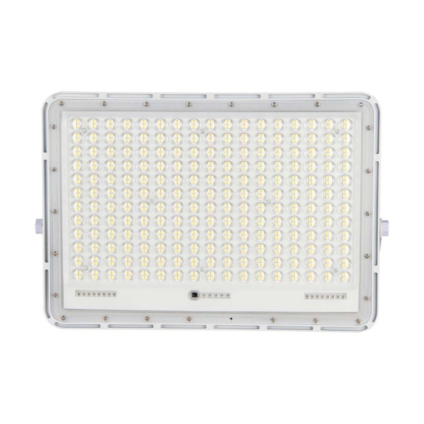 LED Екстериорен соларен прожектор LED/30W/3,2V 4000K бял IP65 + дистанционно управление