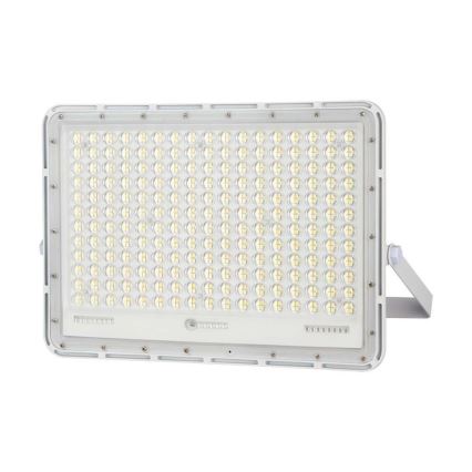 LED Екстериорен соларен прожектор LED/30W/3,2V 4000K бял IP65 + дистанционно управление