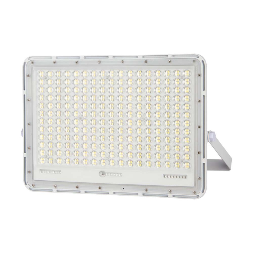 LED Екстериорен соларен прожектор LED/30W/3,2V 4000K бял IP65 + дистанционно управление