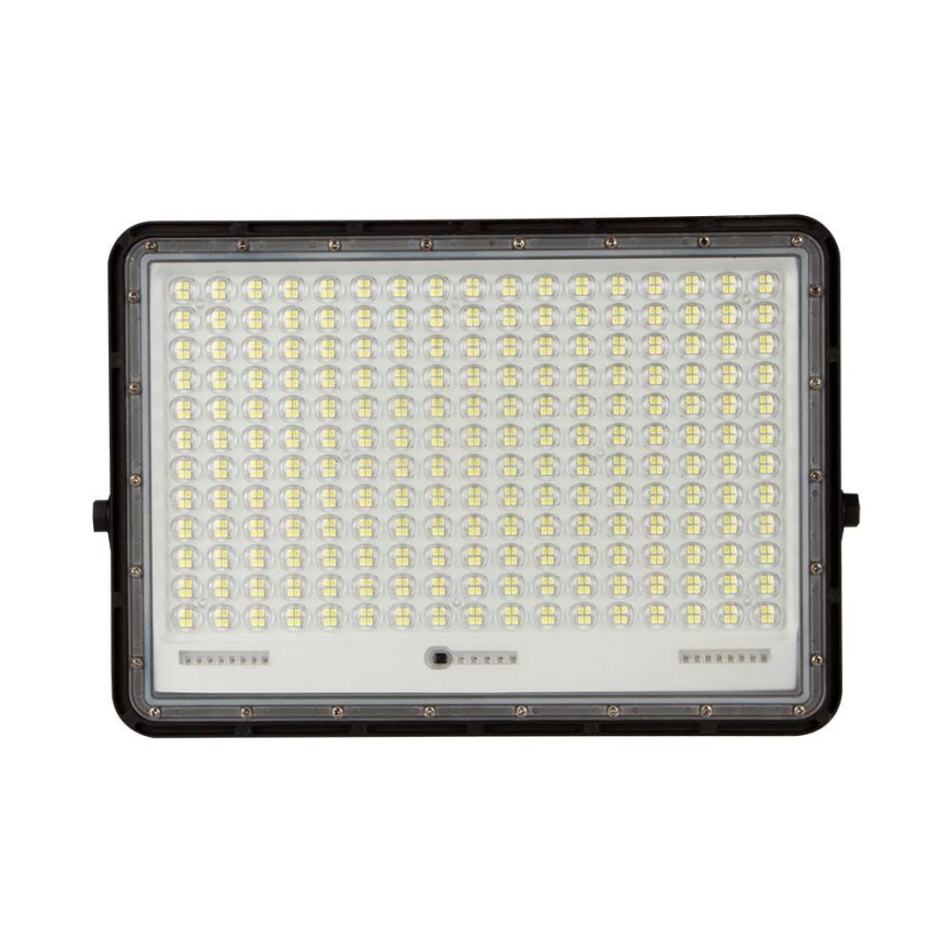 LED Екстериорен соларен прожектор LED/30W/3,2V 4000K черен IP65 + дистанционно управление