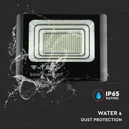 LED Екстериорен соларен прожектор LED/40W/10V IP65 6000K + дистанционно управление