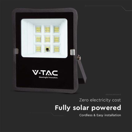 LED Екстериорен соларен прожектор LED/6W/3,2V 4000K IP65 5000 mAh + дистанционно управление