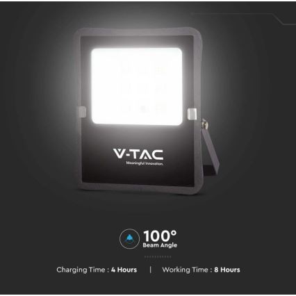 LED Екстериорен соларен прожектор LED/6W/3,2V 6400K IP65 + дистанционно управление