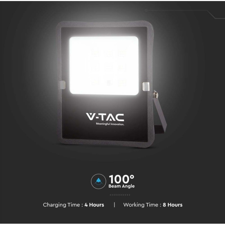 LED Екстериорен соларен прожектор LED/6W/3,2V 6400K IP65 + дистанционно управление