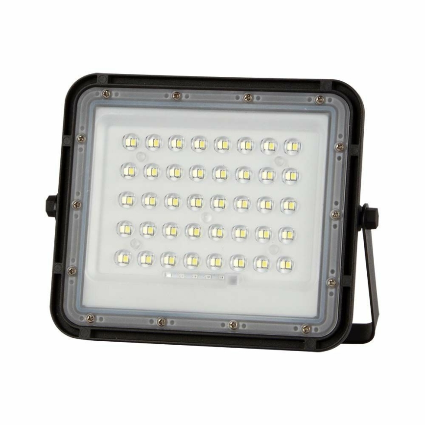 LED Екстериорен димируема соларен прожектор LED/6W/3,2V IP65 4000K 5000 mAh черен + дистанционно управление