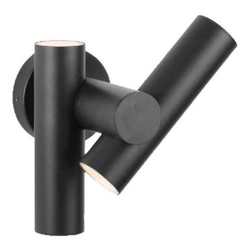 LED Екстериорен wall flexible спот 2xLED/3W/230V 4000K IP44 черен