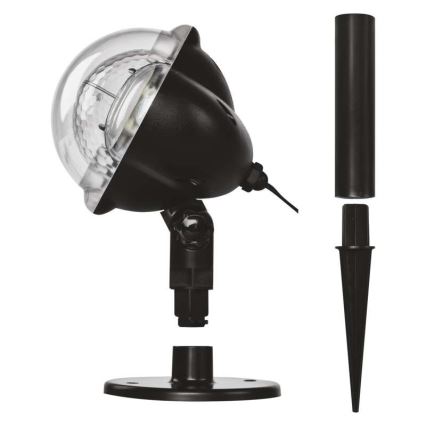 LED Екстериорен Коледен проектор LED/4W/230V IP44 бял