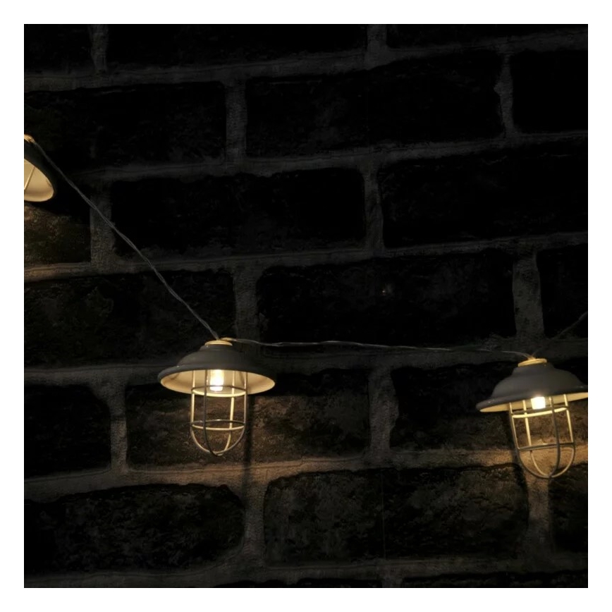 LED Екстериорна декоративна лампа LOFT 10xLED/2xAA