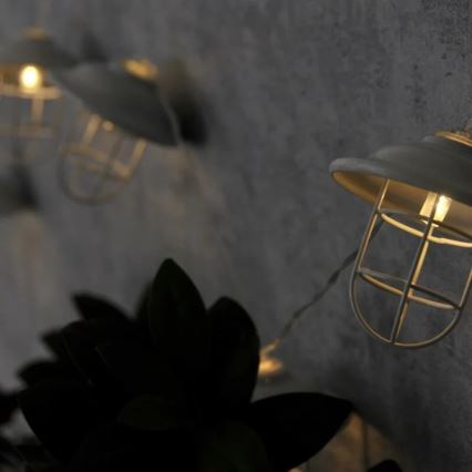 LED Екстериорна декоративна лампа LOFT 10xLED/2xAA