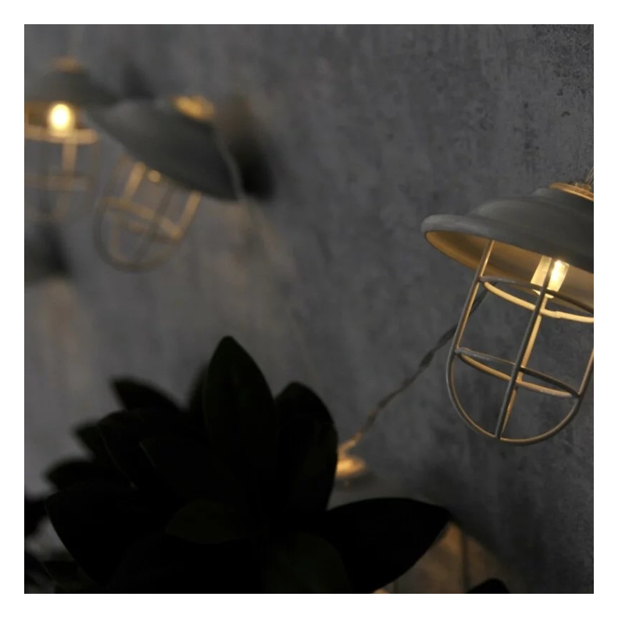 LED Екстериорна декоративна лампа LOFT 10xLED/2xAA