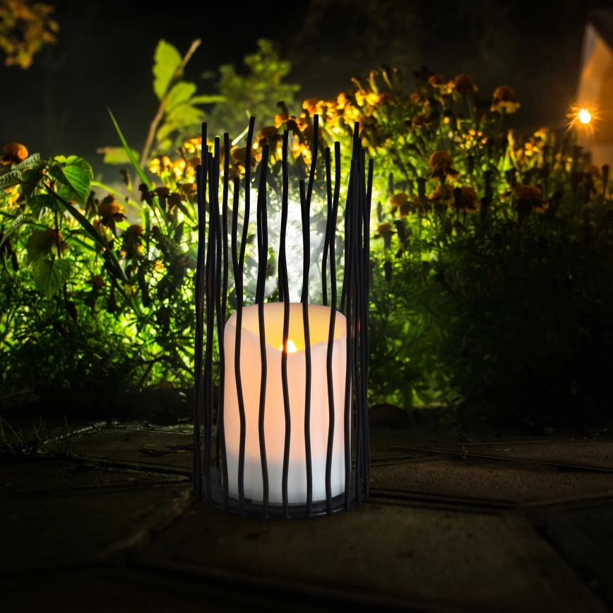 LED Екстериорна декоративна лампа NYBORG LED/2xAA 22 см IP44 топло бяло