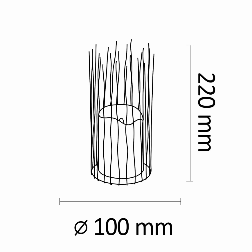 LED Екстериорна декоративна лампа NYBORG LED/2xAA 22 см IP44 топло бяло
