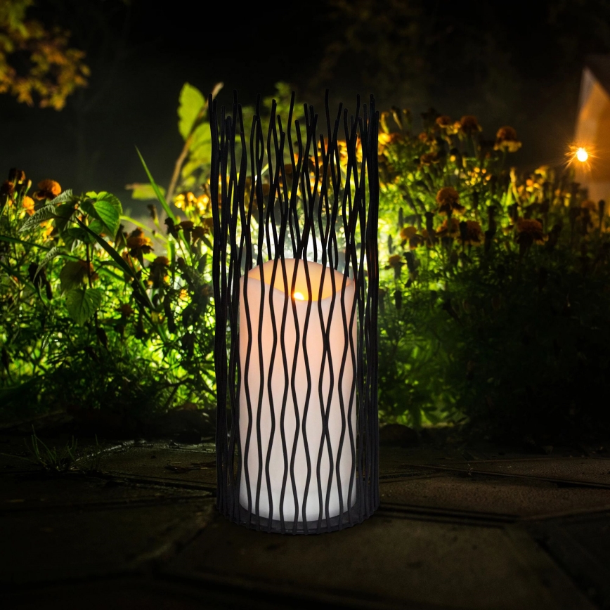 LED Екстериорна декоративна лампа NYBORG LED/2xAA 35 см IP44 топло бяло