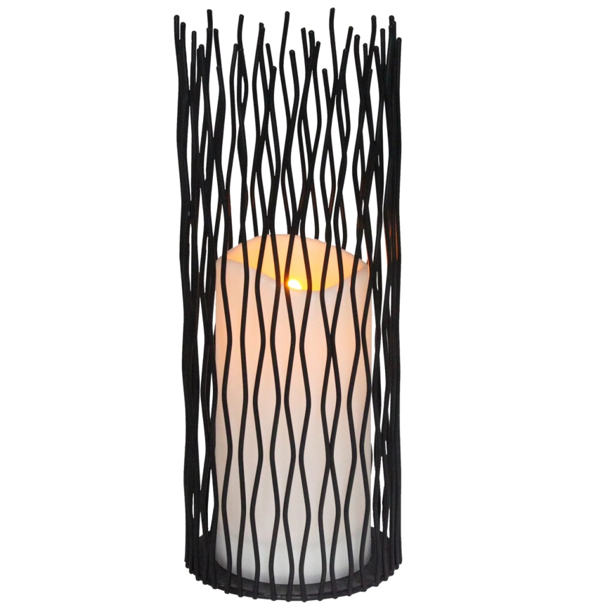 LED Екстериорна декоративна лампа NYBORG LED/2xAA 35 см IP44 топло бяло