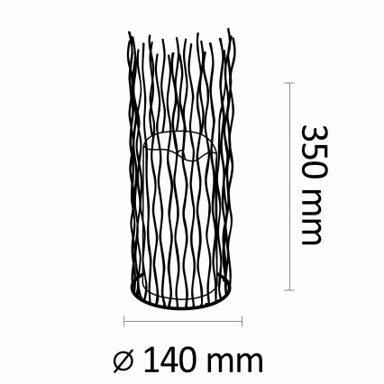 LED Екстериорна декоративна лампа NYBORG LED/2xAA 35 см IP44 топло бяло