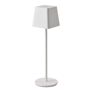 LED Екстериорна димируема сензорна акумулаторна настолна лампа LED/2W/5V 4400 mAh IP54 бяла