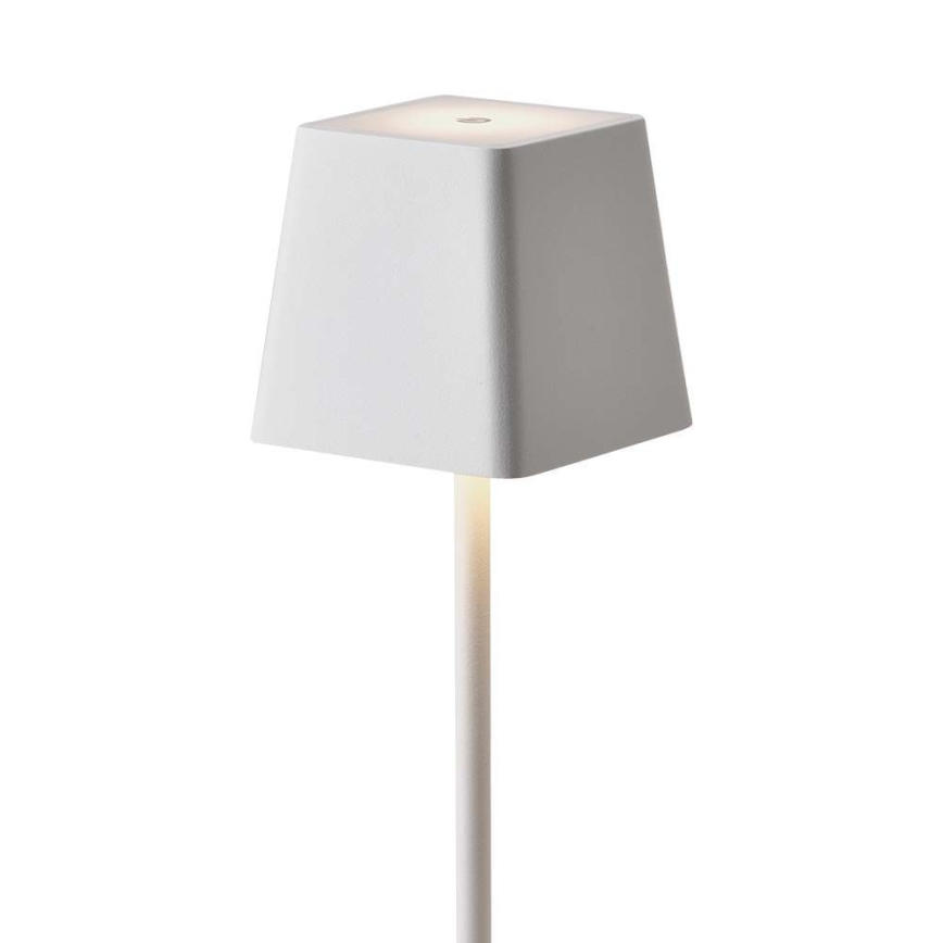LED Екстериорна димируема сензорна акумулаторна настолна лампа LED/2W/5V 4400 mAh IP54 бяла