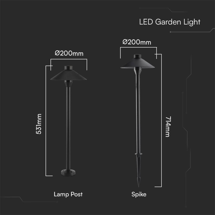 LED Екстериорна лампа 2в1 LED/7W/230V IP65 3000K