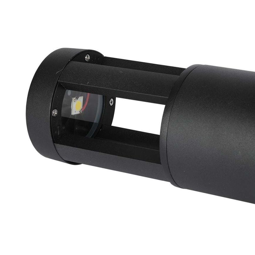 LED Екстериорна лампа LED/10W/230V 25см 6400K IP65 черна