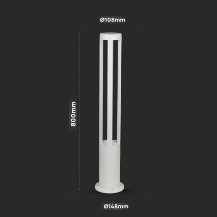LED Екстериорна лампа LED/10W/230V 80сн 3000K IP65 бяла