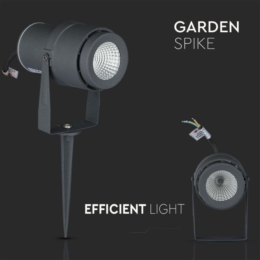 LED Екстериорна лампа LED/12W/100-240V IP65 3000K сив