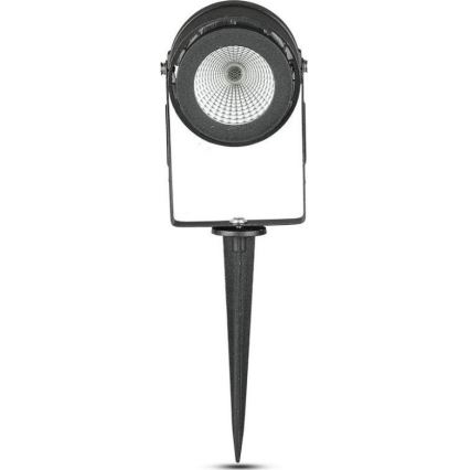 LED Екстериорна лампа LED/12W/100-240V IP65 черен - зелена светлина