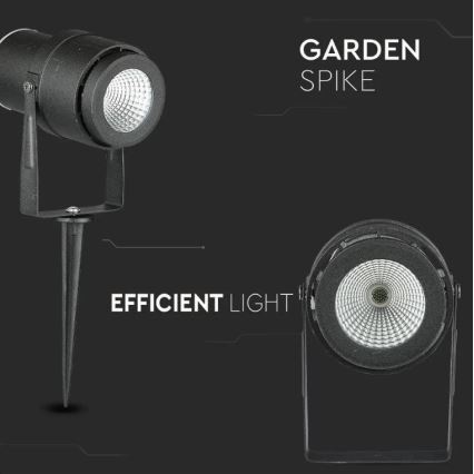 LED Екстериорна лампа LED/12W/230V 3000K черна IP65